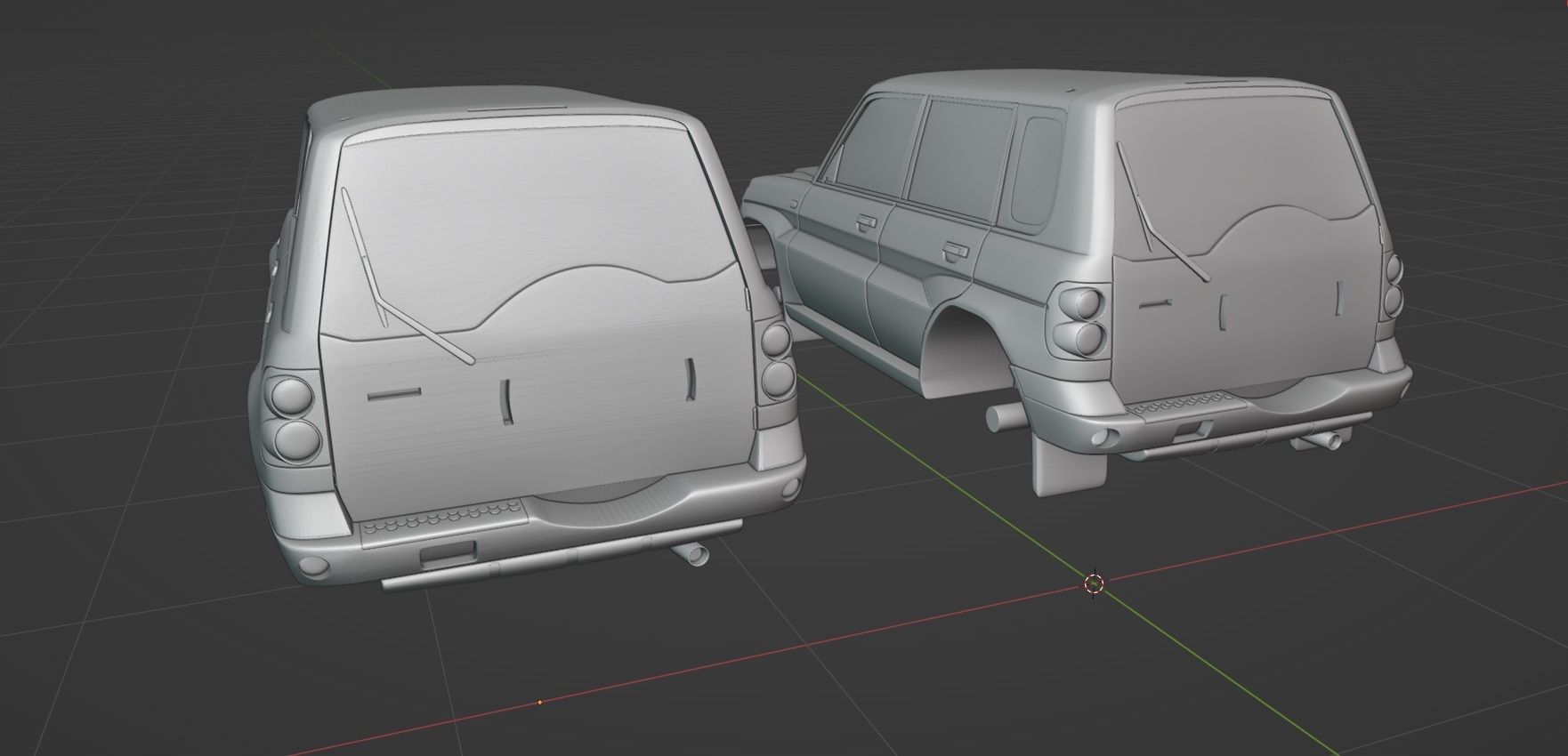 2007 Mitsubishi Pajero TR4 3 versions stl 3D printing 3D print model_16