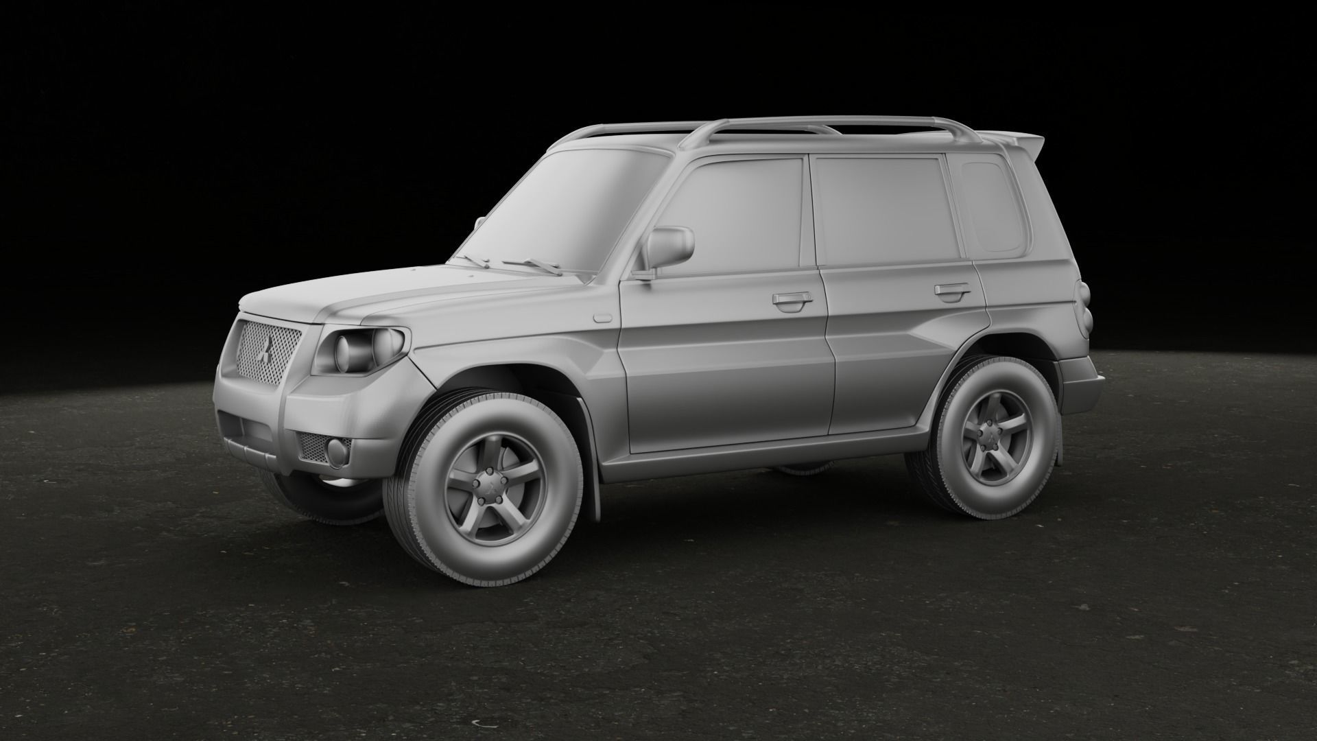 2007 Mitsubishi Pajero TR4 3 versions stl 3D printing 3D print model_2