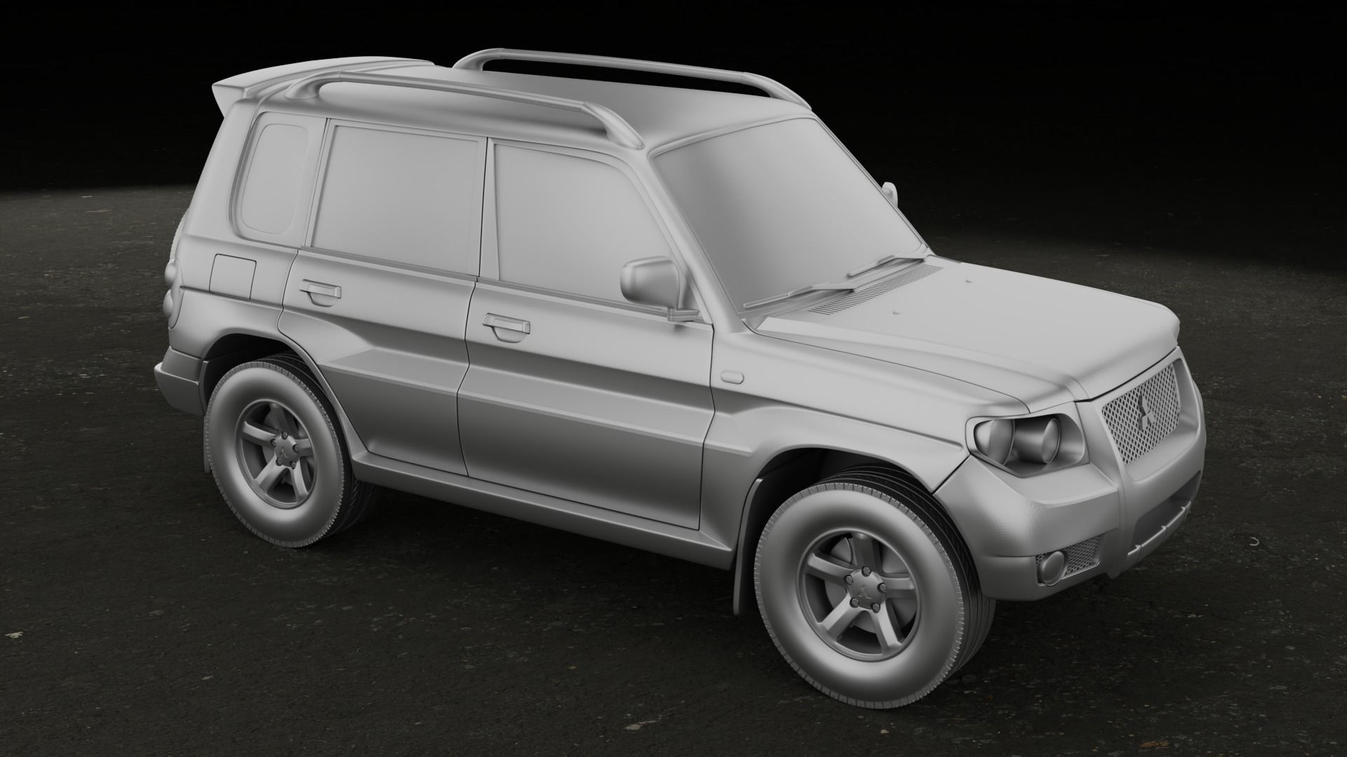 2007 Mitsubishi Pajero TR4 3 versions stl 3D printing 3D print model_5