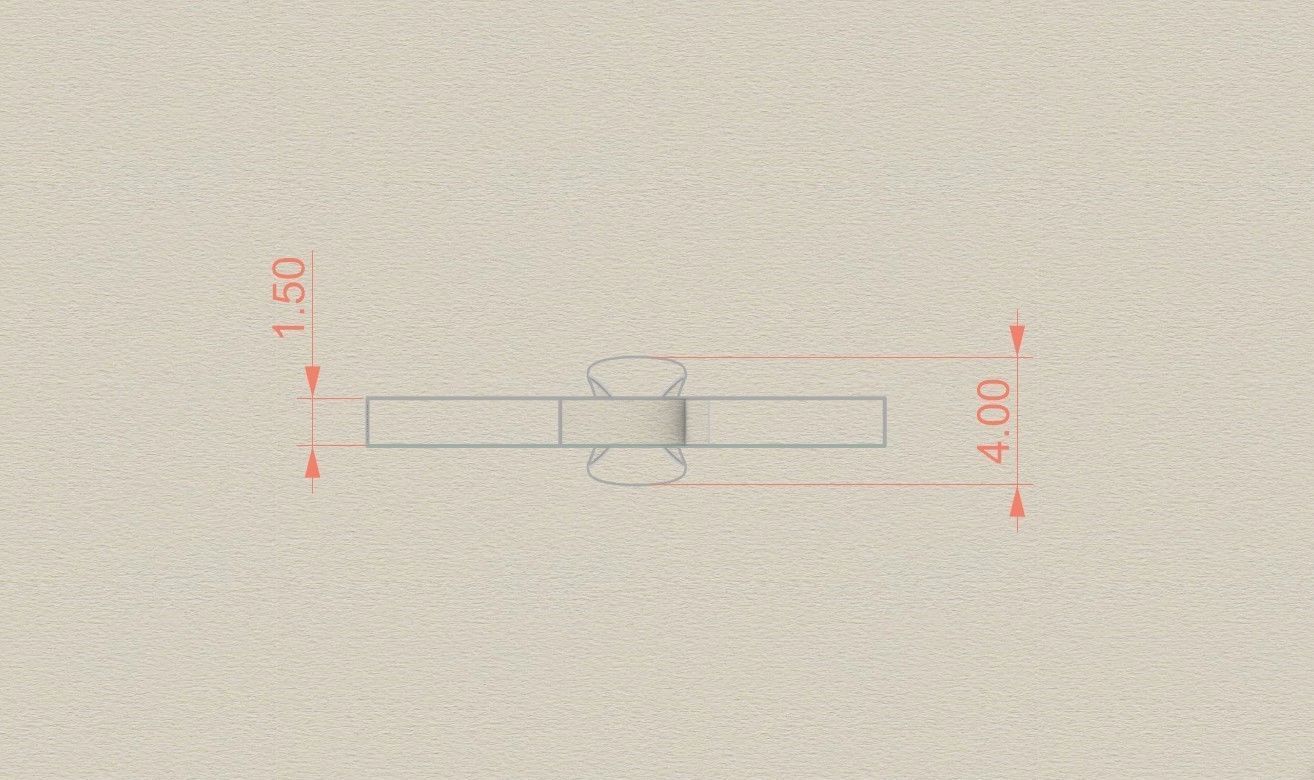 Model 880 Initial H Letter Pendant 3D print model_6