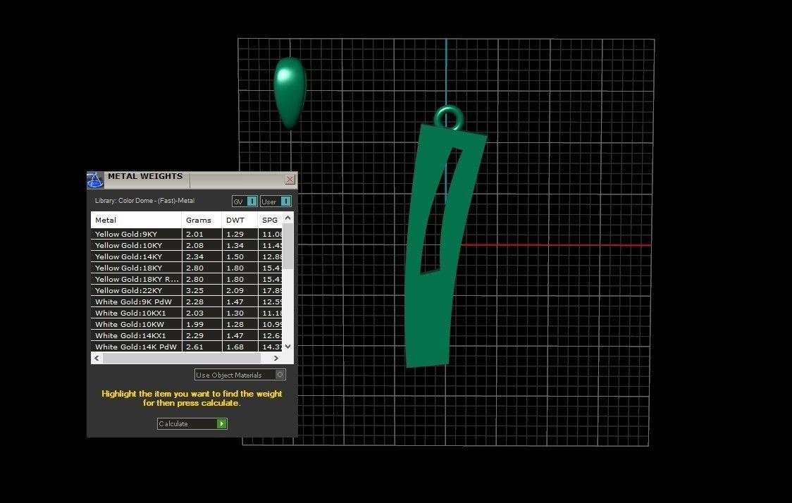 Model 881 Initial I Letter Pendant 3D print model_10