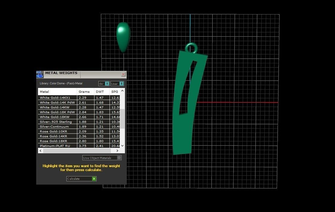 Model 881 Initial I Letter Pendant 3D print model_11