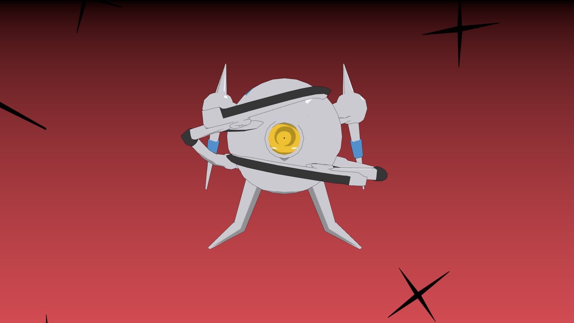 Slicer Drone Robot  Low-poly 3D model_1