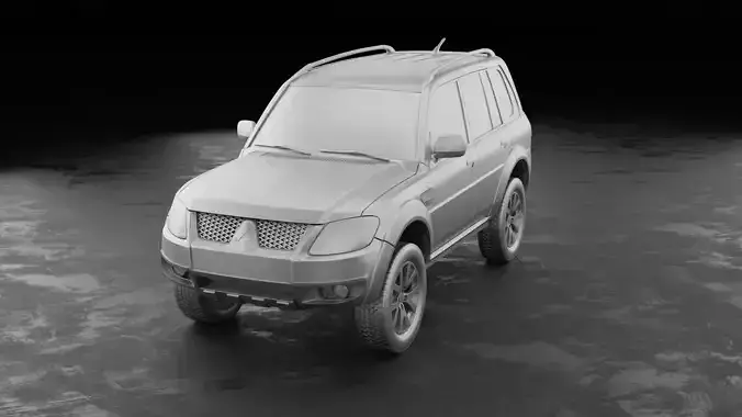 2012 Mitsubishi Pajero TR4 stl for 3D printing 3D print model