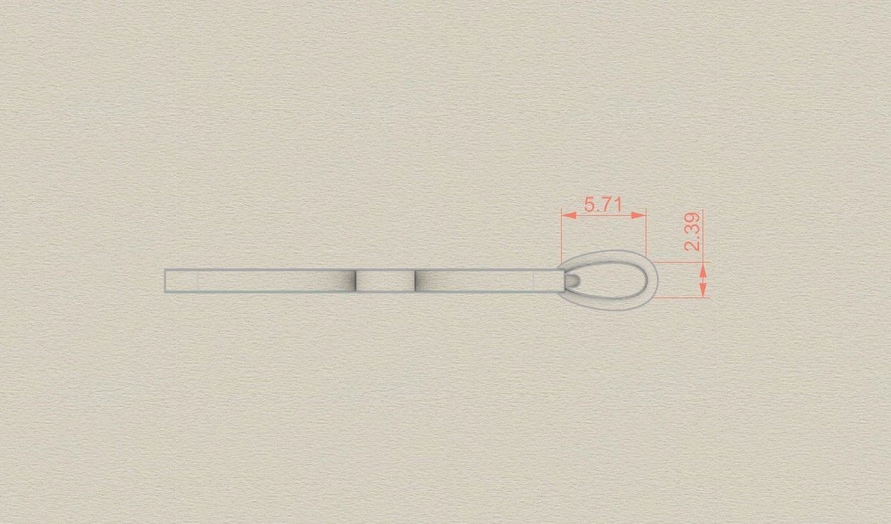 Model 897 Initial X Letter Pendant 3D print model_7