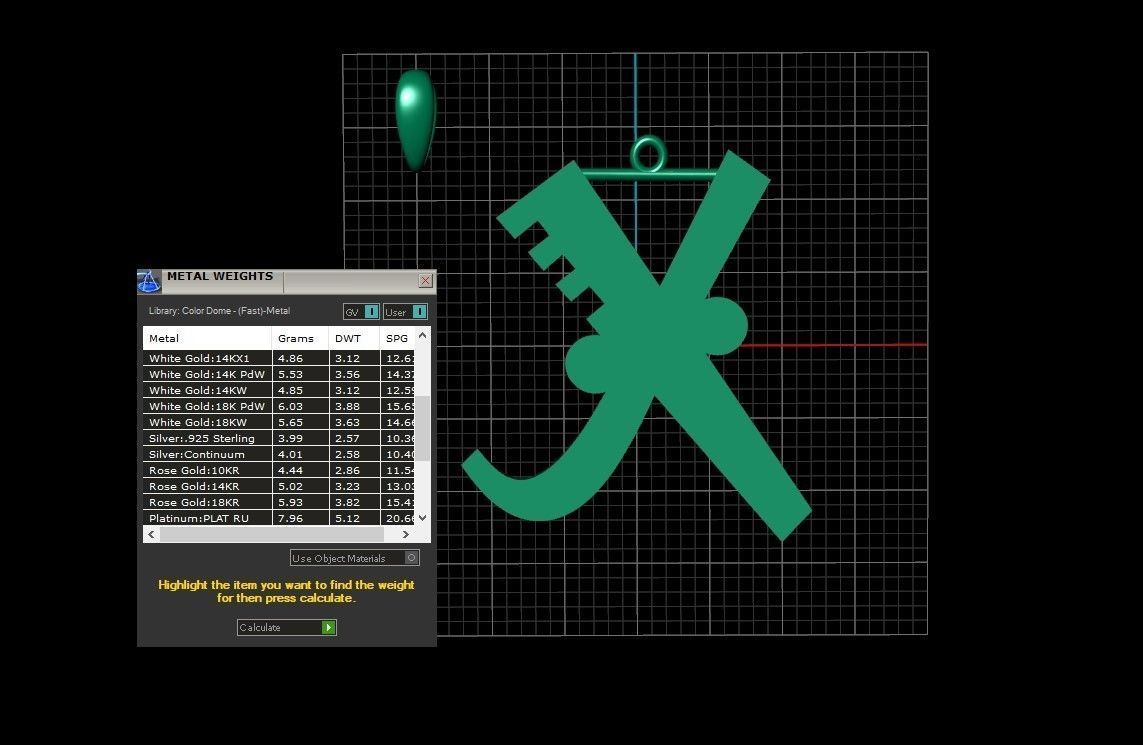 Model 897 Initial X Letter Pendant 3D print model_11