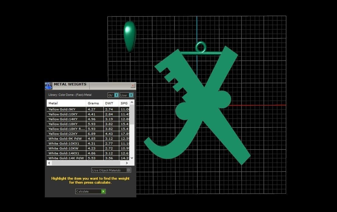 Model 897 Initial X Letter Pendant 3D print model_10