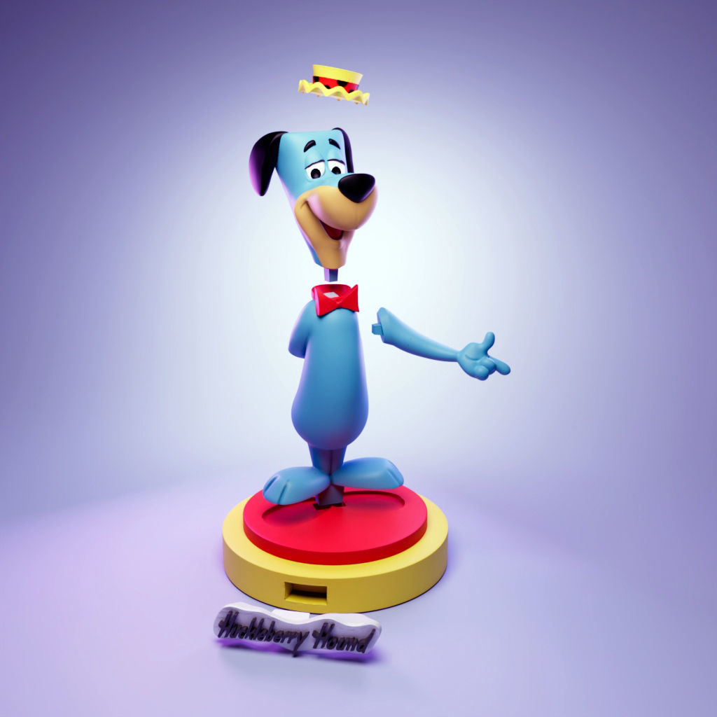 Huckleberry Hound 3D print model_4