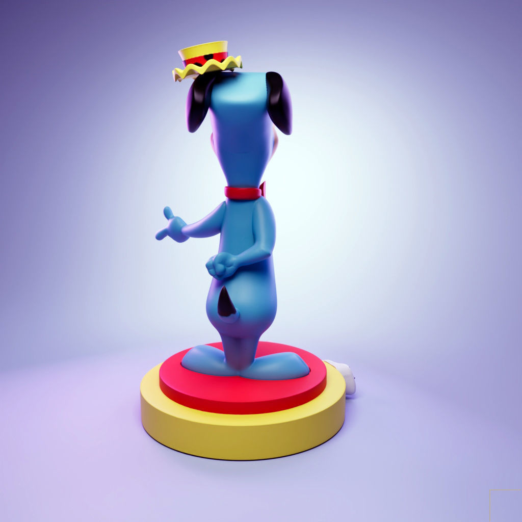 Huckleberry Hound 3D print model_3