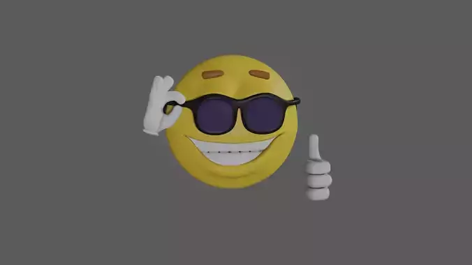 EMOJI SHITPOST Low-poly 3D model