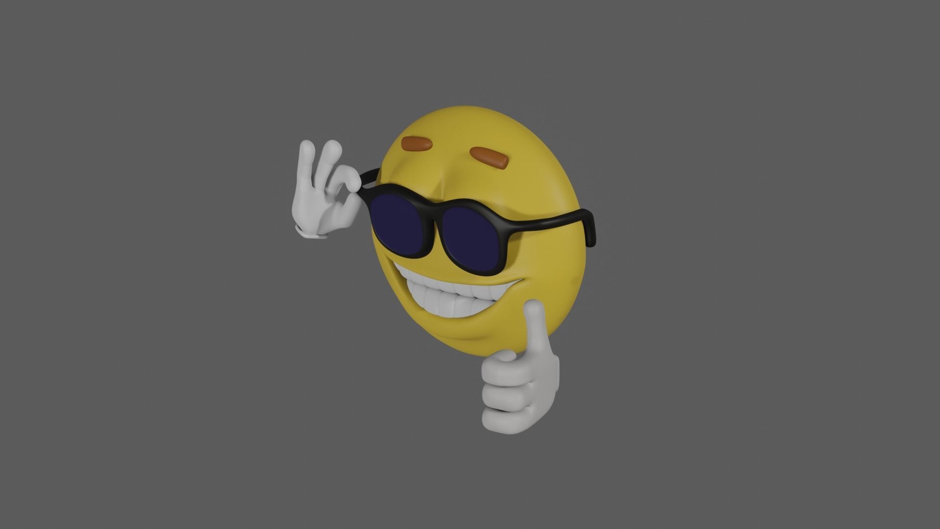 EMOJI SHITPOST Low-poly 3D model_3