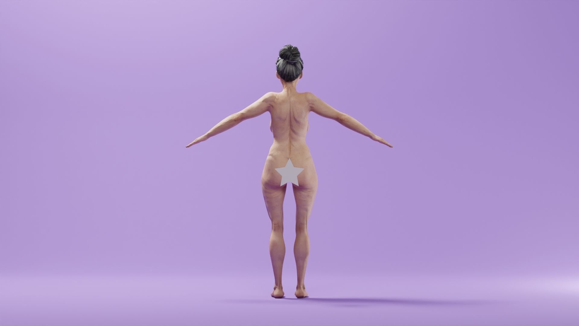 Realistic Female Character - Ching Lu 3D model_4