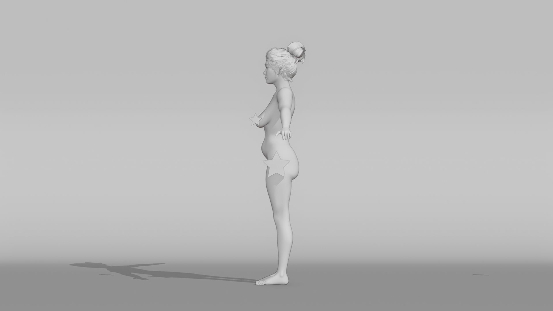 Realistic Female Character - Ching Lu 3D model_10