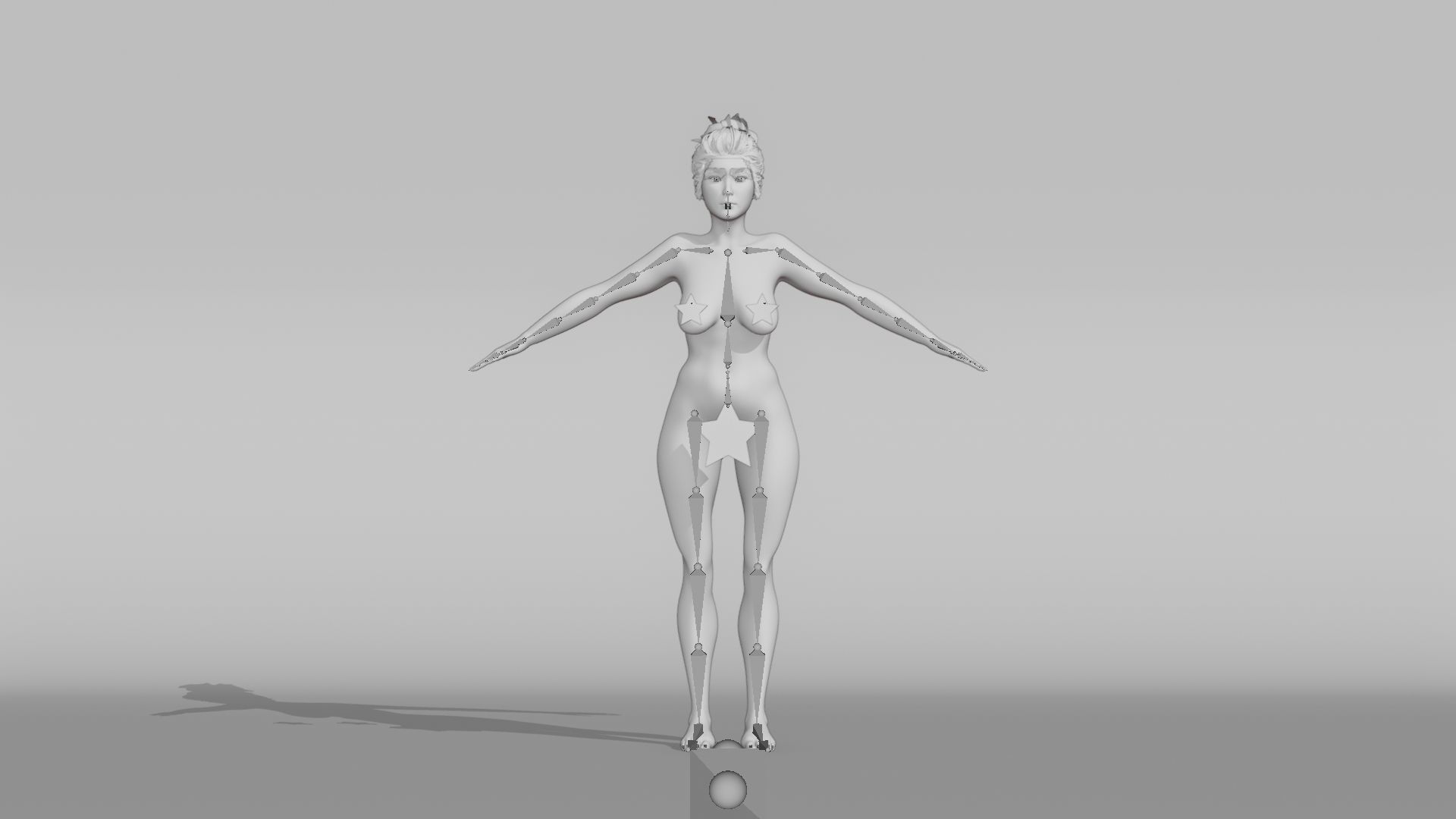 Realistic Female Character - Ching Lu 3D model_12