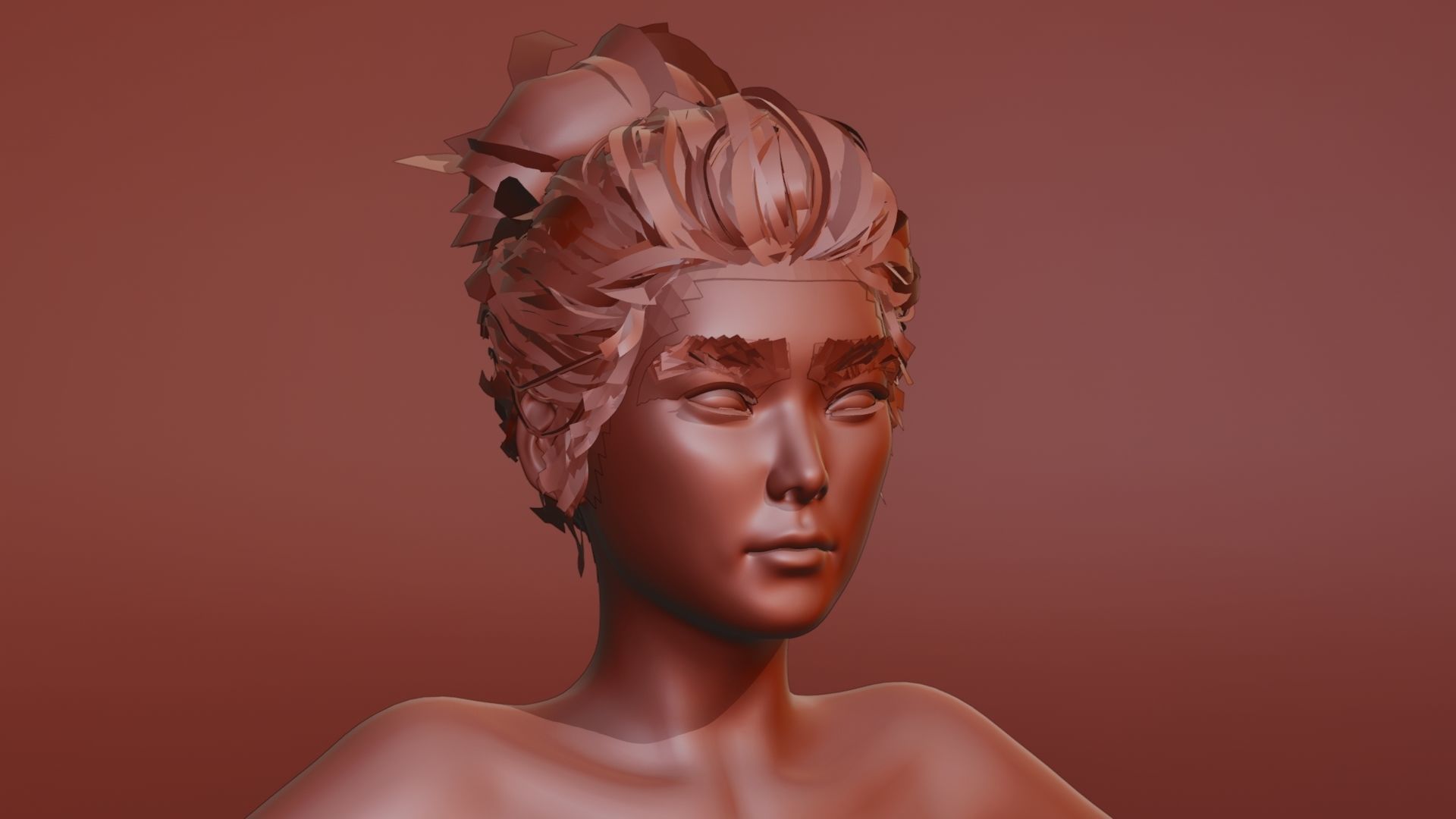 Realistic Female Character - Ching Lu 3D model_21