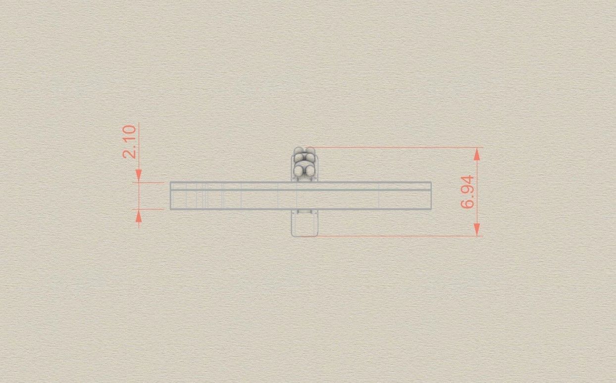 Model 832 Initial L Diamond Letter Pendant 3D print model_6