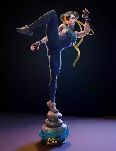 Chun-li statue 3D print model