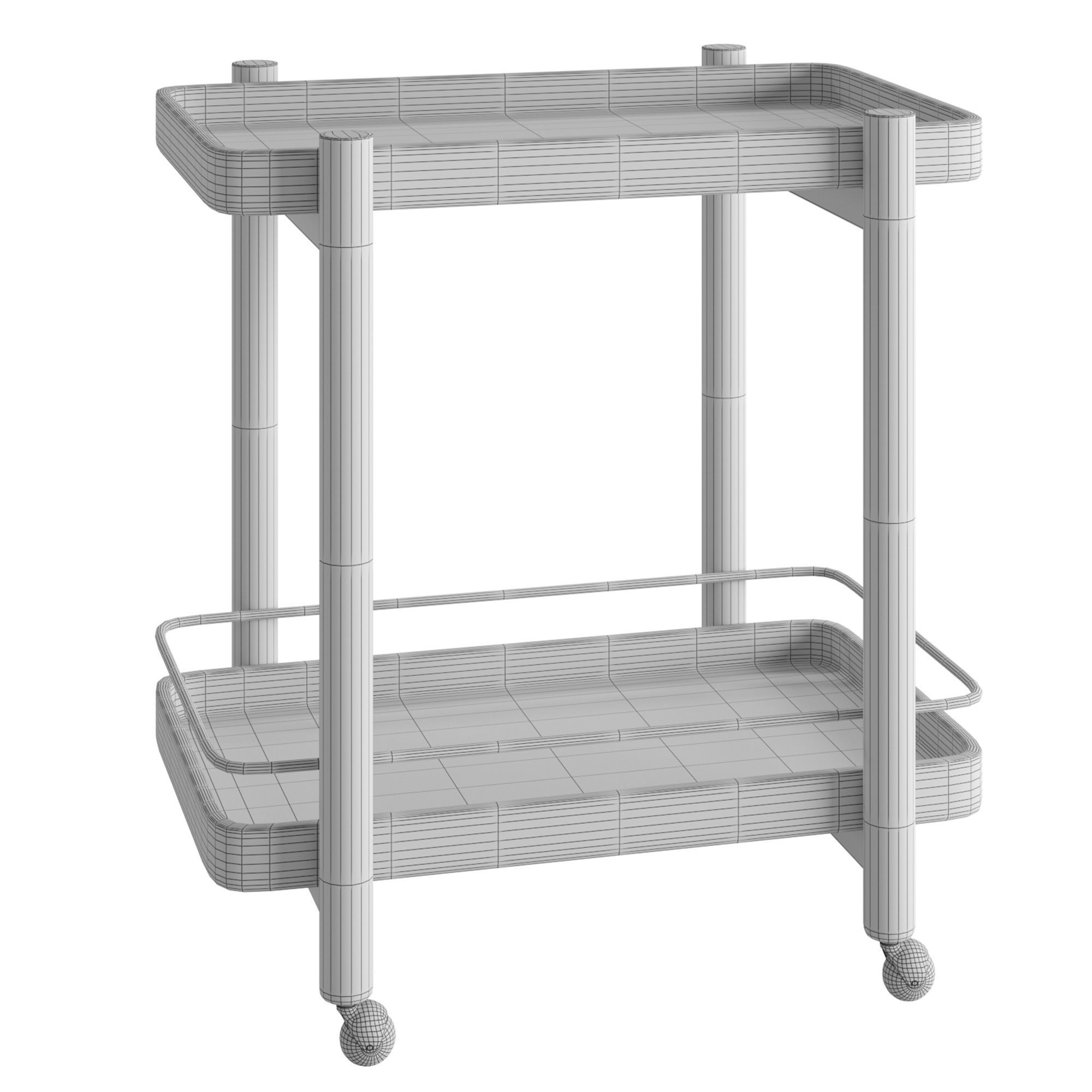 Hargrove Bar Cart 3D model_3
