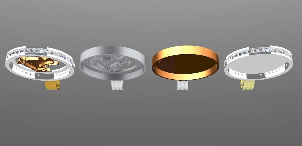 4 model of TAURUS pendant 3D print model_3