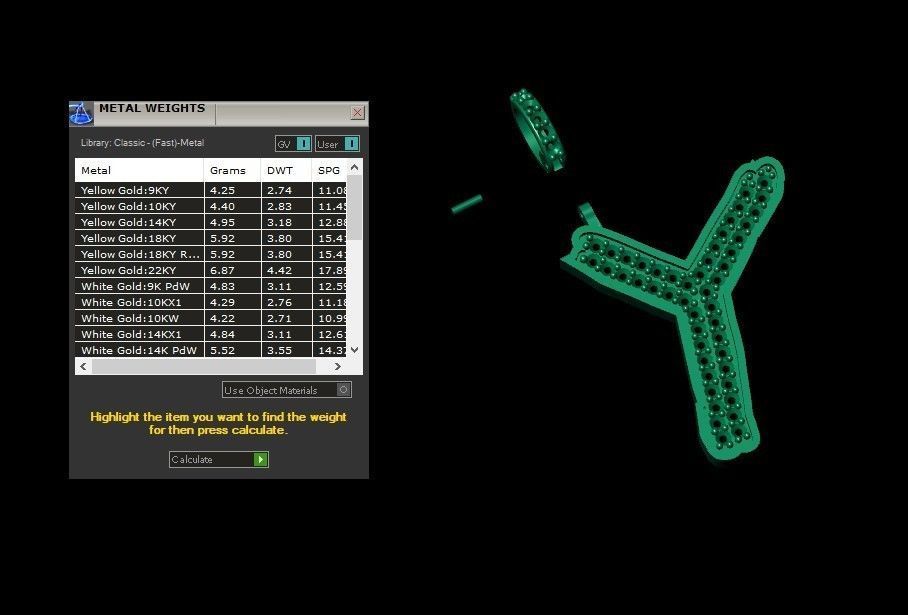 Model 842 Initial Y Diamond Letter Pendant 3D print model_11