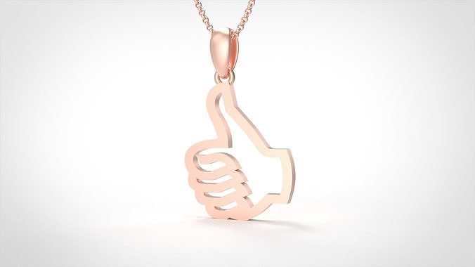 Model 904 Initial Okay Logo Pendant 3D print model