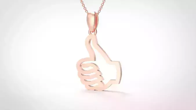 Model 904 Initial Okay Logo Pendant 3D print model