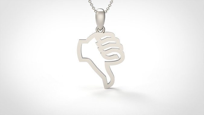 Model 905 Initial Negative Logo Pendant 3D print model