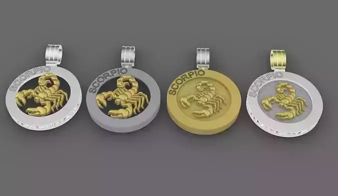 4 model of SCORPIO  pendant