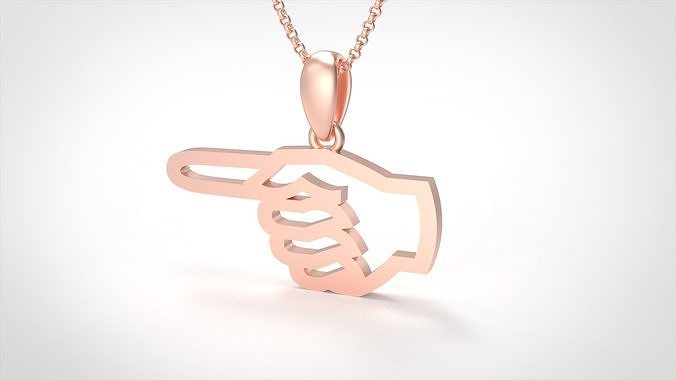 Model 906 Initial Left Logo Pendant 3D print model