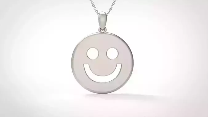 Model 911 Initial Smile Logo Pendant 3D print model