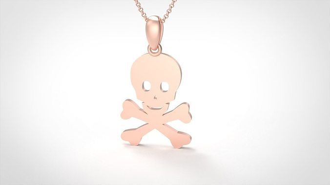 Model 915 Initial Dead Logo Pendant 3D print model