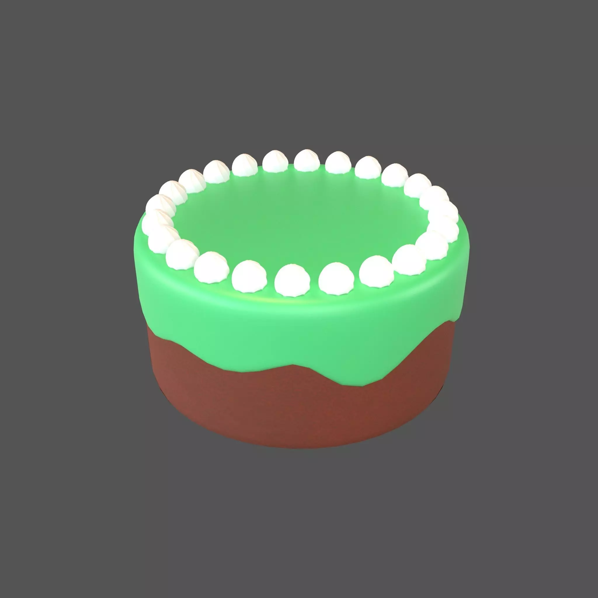 Cake v1 006 Low-poly 3D model_0