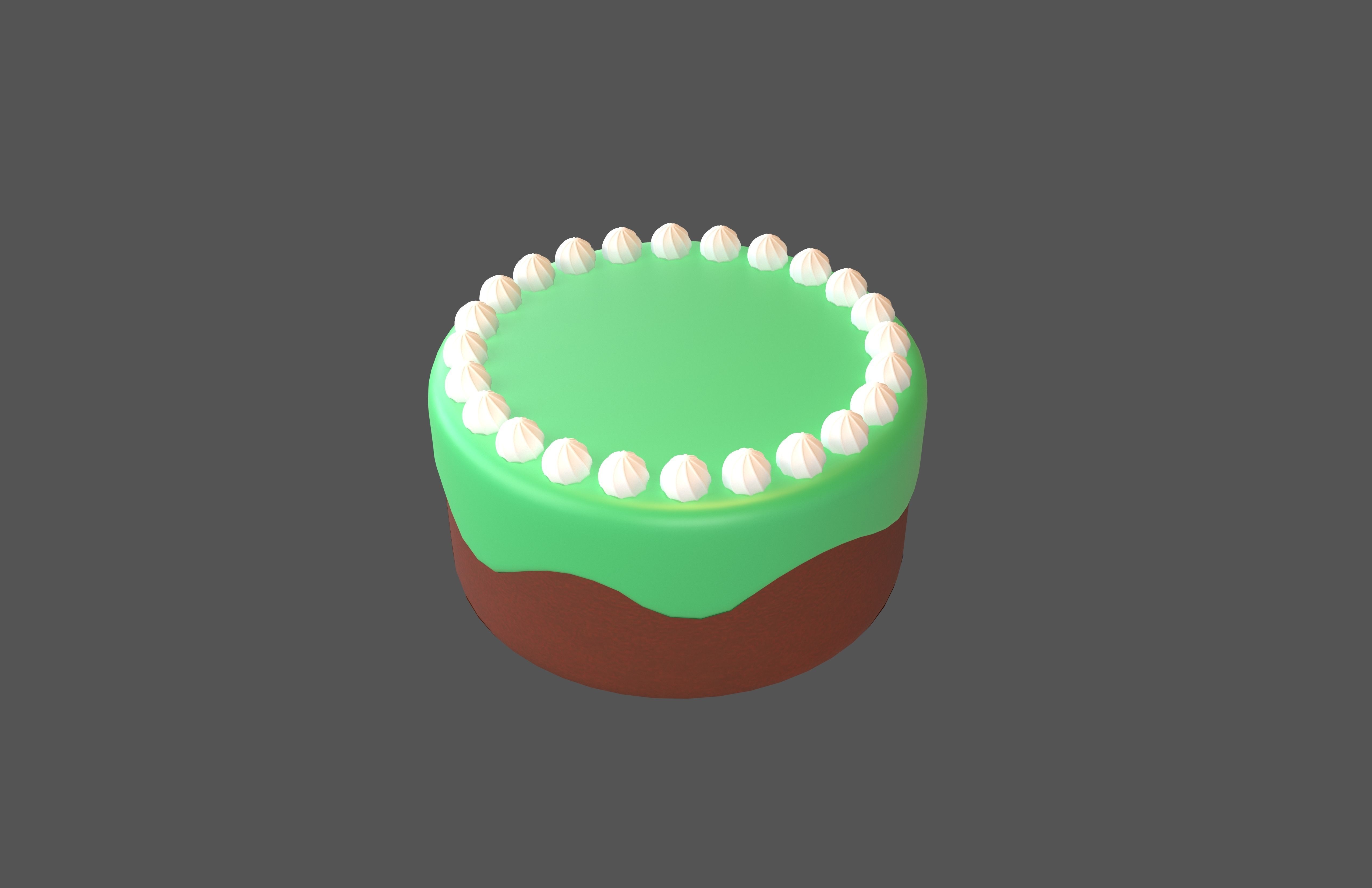 Cake v1 006 Low-poly 3D model_2