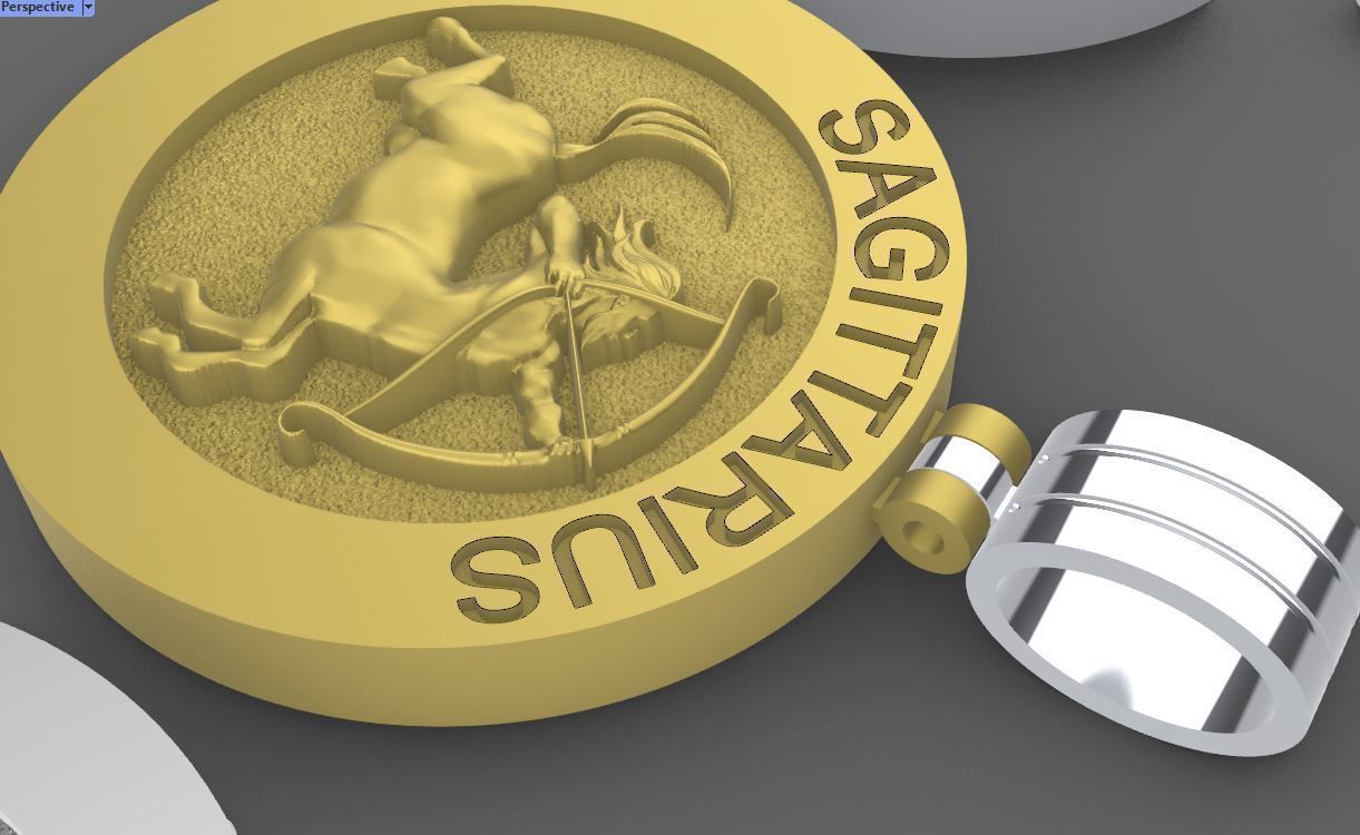 48 model of  zodiac pendant 3D print model_17