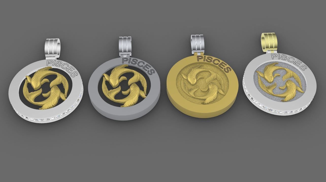 48 model of  zodiac pendant 3D print model_14