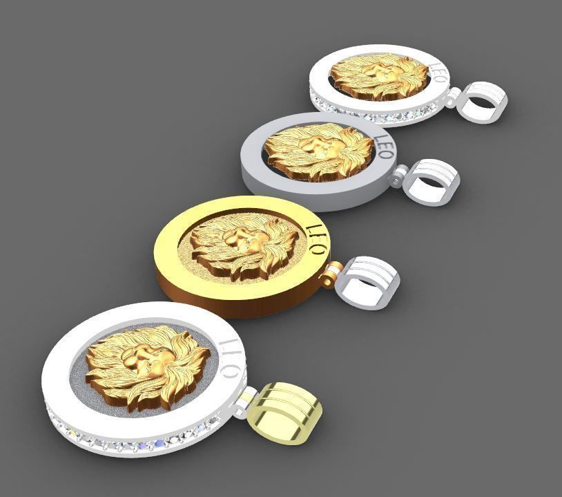 48 model of  zodiac pendant 3D print model_9