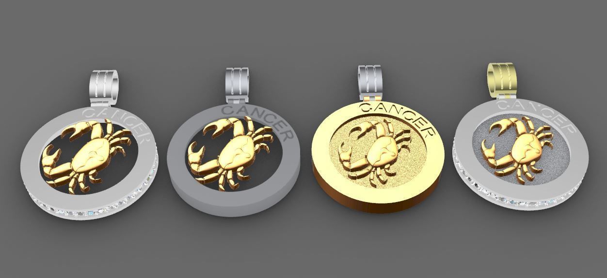 48 model of  zodiac pendant 3D print model_5