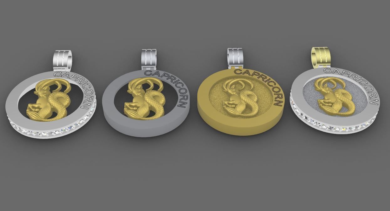 48 model of  zodiac pendant 3D print model_13