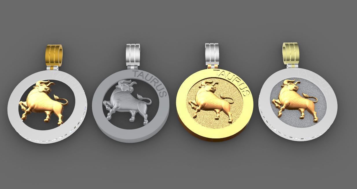 48 model of  zodiac pendant 3D print model_8