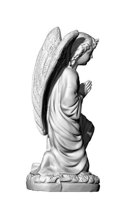 Praying Angel 3D print model_1