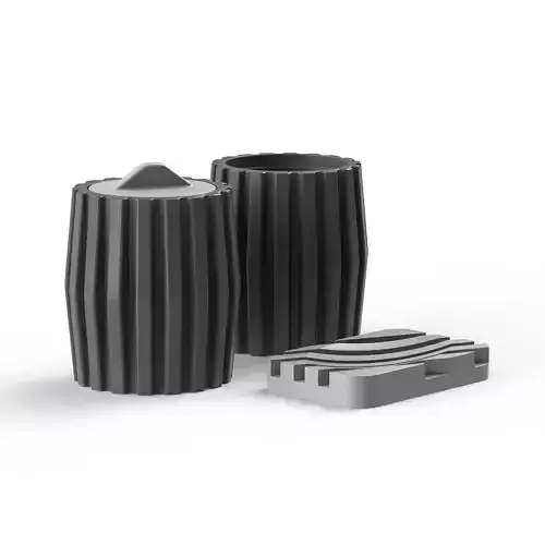 bathroom set for making silicone mold