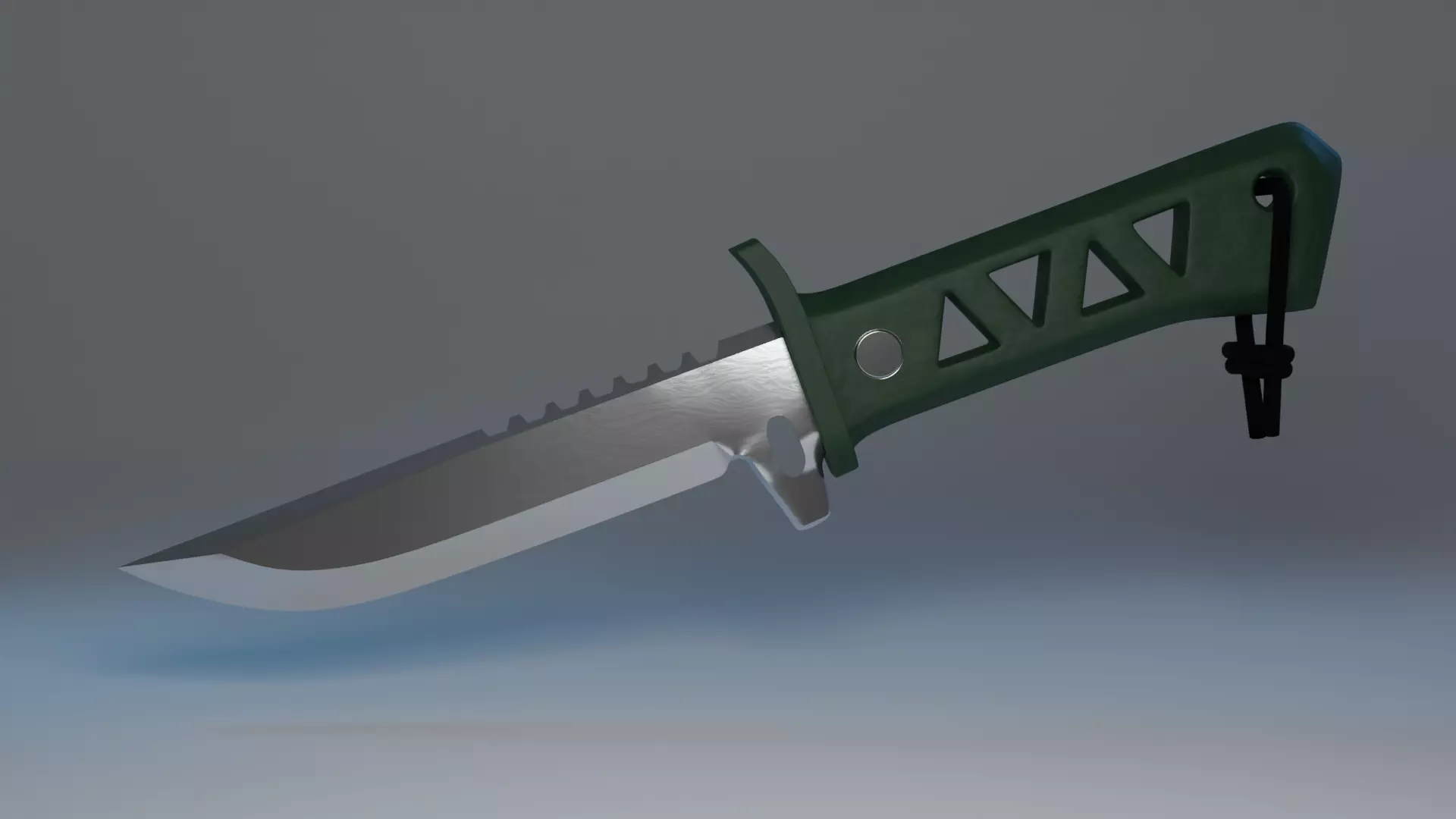 Xeonhunter knife with handle 3D model_0