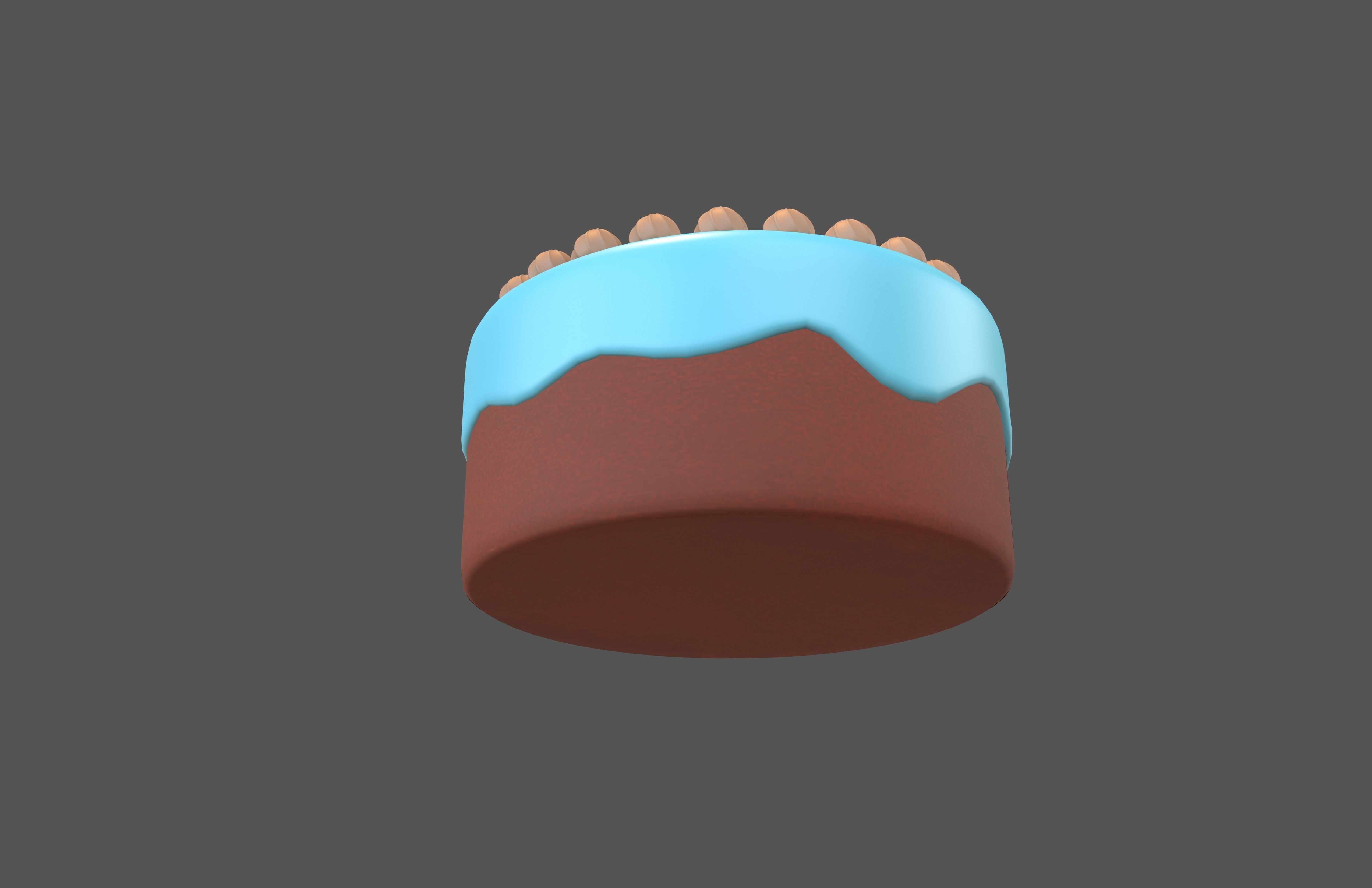 Cake v1 011 Low-poly 3D model_3