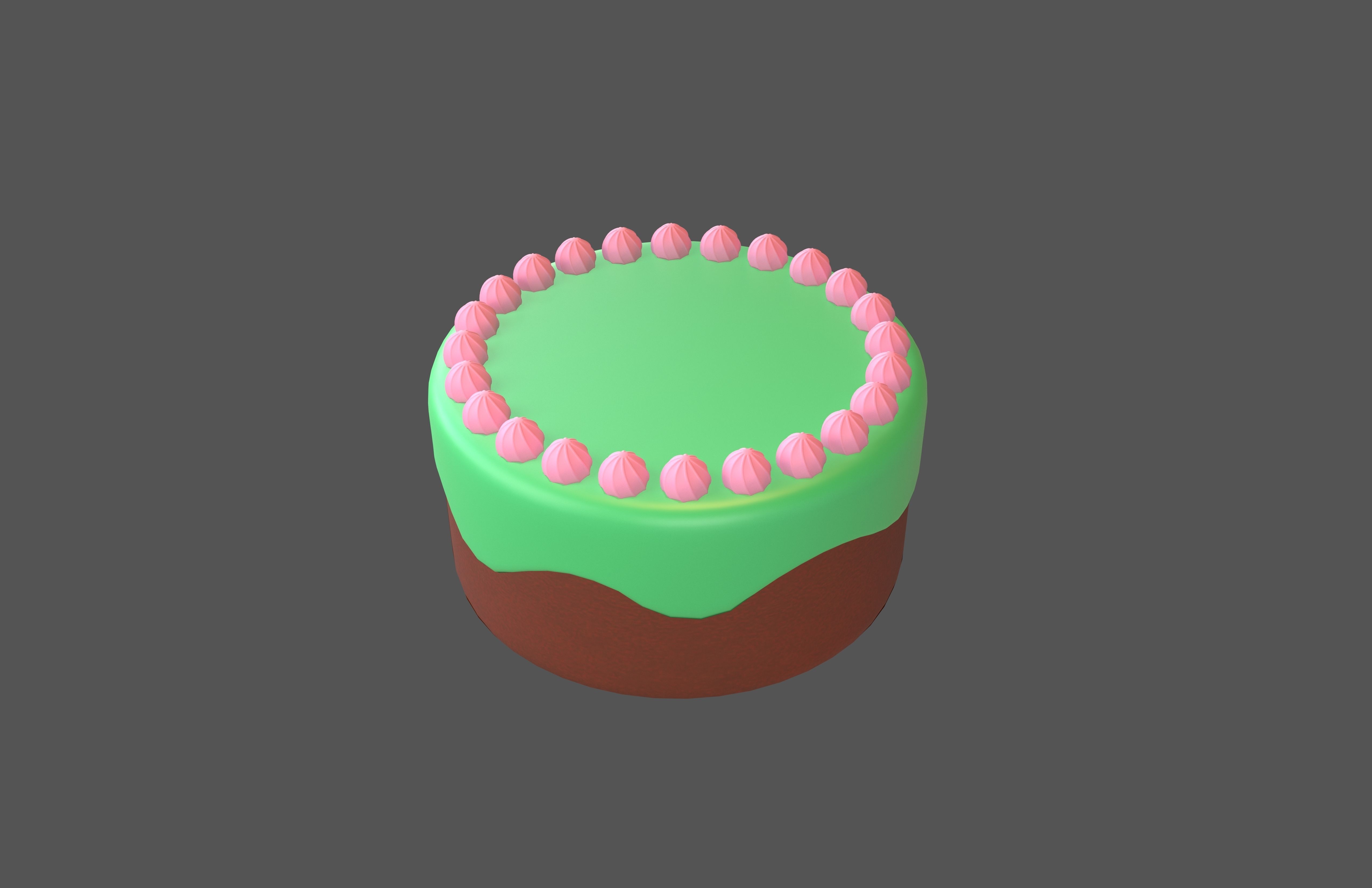 Cake v1 022 3D model_2