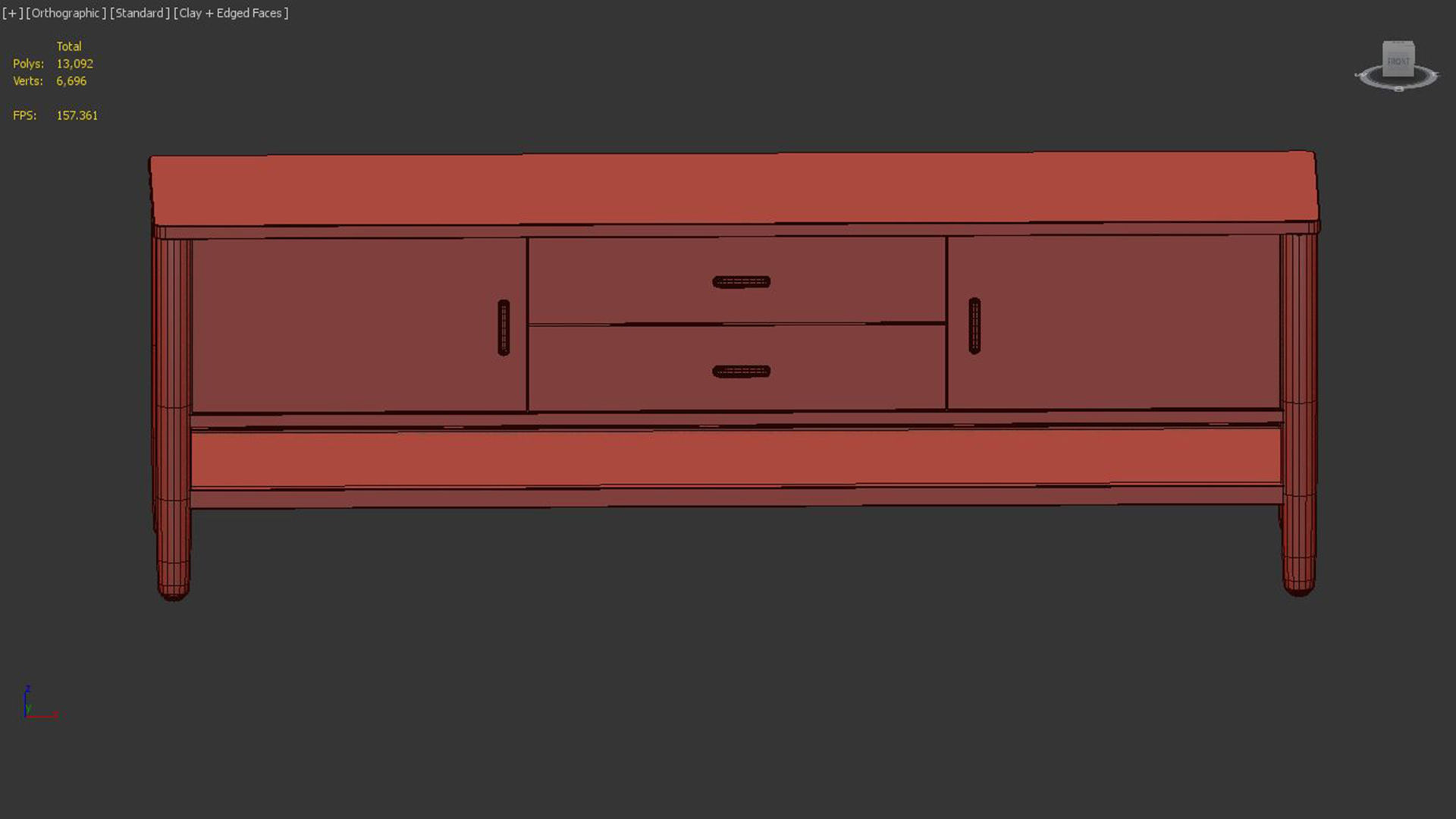 Hargrove Media Console 80 3D model_4