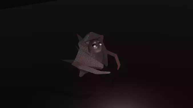 Horror Model origami creature