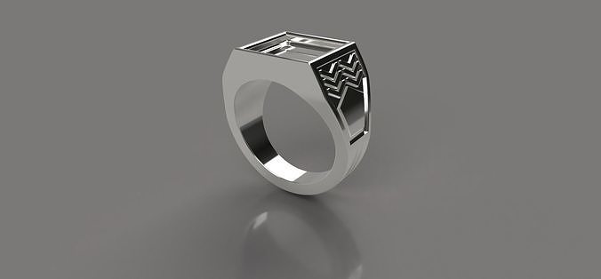 Signet Ring Template 3D print model