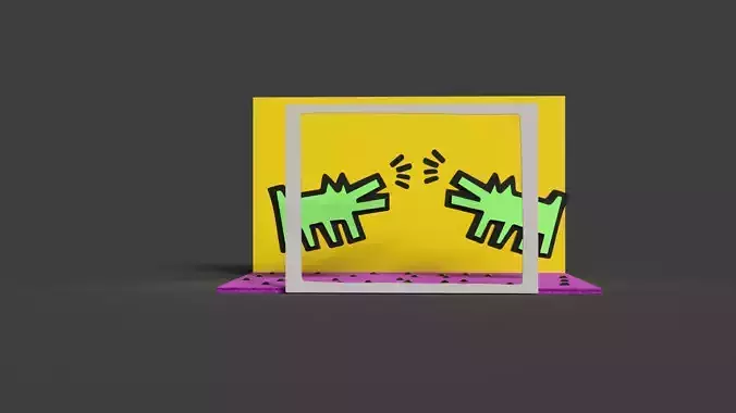 BARK SCULPTURE- BY KEITH HARING 3D print model