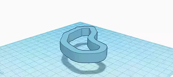 Shape ring on piece of paper