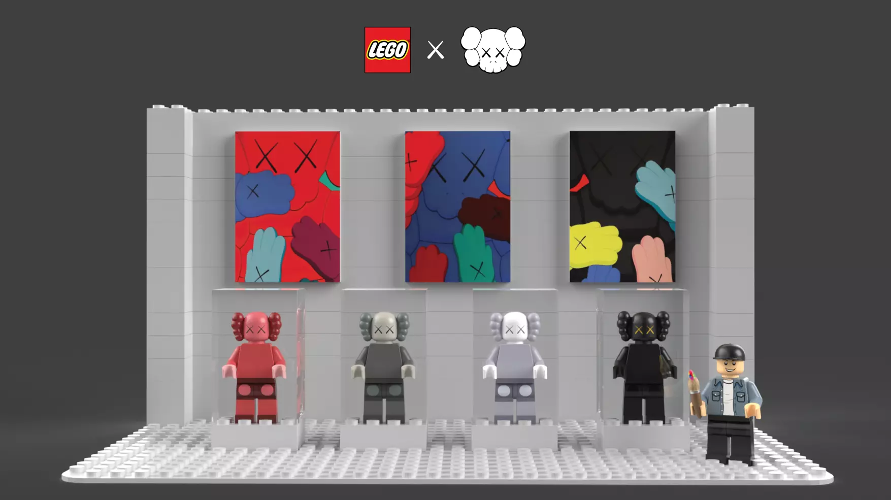 KAWS X LEGO-LEGO SET - BUILDABLE PRINT 3D print model_0